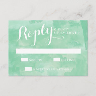Tarjetas RSVP de casamiento Romance Wedance Weddin