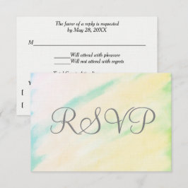 Tarjetas RSVP de cascolado tropical