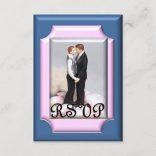 Tarjetas RSVP de ceremonia de compromiso/boda