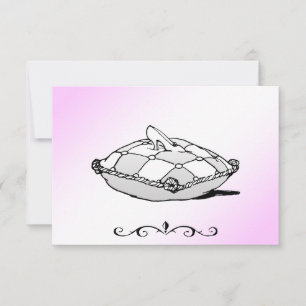 Tarjetas RSVP de Cinderella Glass Slipper