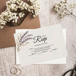 Tarjetas RSVP de diseño moderno de Boho