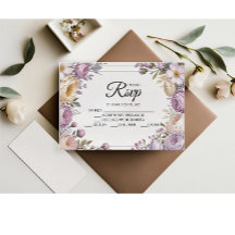 Tarjetas RSVP de Elegante Diseñador Floral