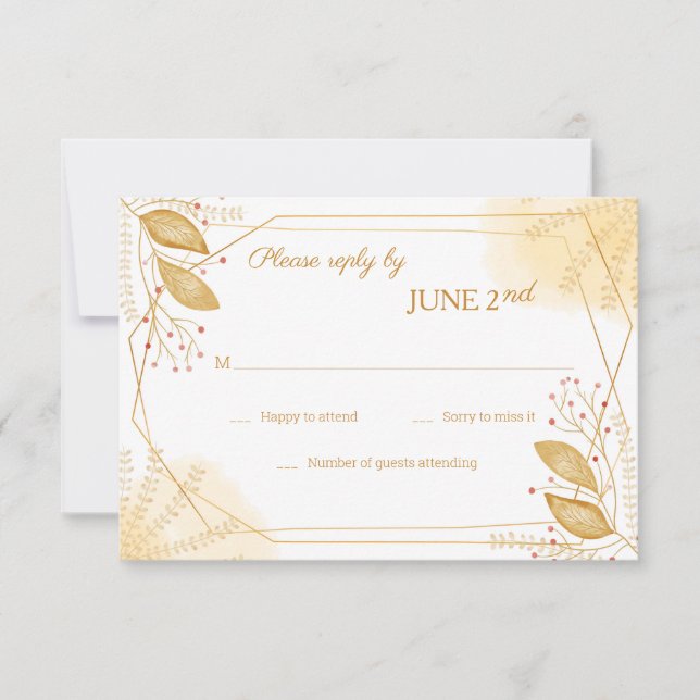 Tarjetas RSVP de entrega dulce (Anverso)