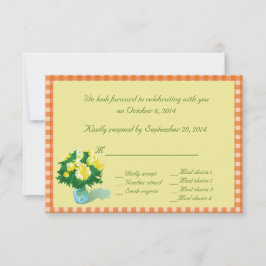 Tarjetas RSVP de estilo de país