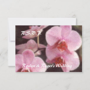 Tarjetas RSVP de Hawaii Tropical Orquídea