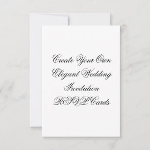 Tarjetas RSVP de invitación a matrimonio Crear su