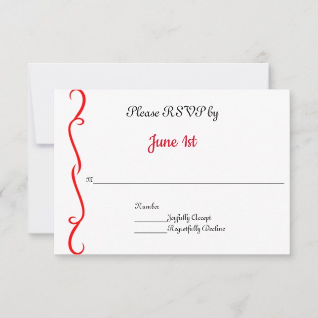 Tarjetas RSVP de invitaciones a bodas en motocicle (Anverso)