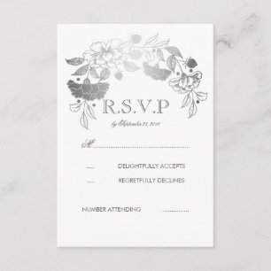 Tarjetas RSVP de la boda de Laurel de los Campeone