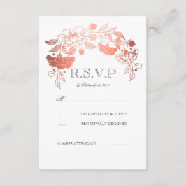 Tarjetas RSVP de la boda de Laurel de los Rosas Go