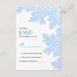 Tarjetas RSVP de la boda de Sea Coral Beach
