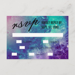 Tarjetas RSVP de la boda del personalizado Smokey 