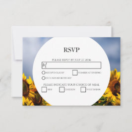 Tarjetas RSVP de la boda rústica del cielo azul gi
