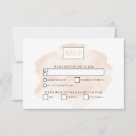 Tarjetas RSVP de la elegante boda acuarela