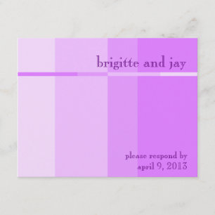 Tarjetas RSVP de la invitación a la boda de la pro