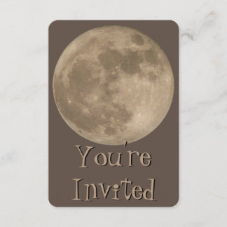 Tarjetas RSVP de Luna Completa Personalizadas
