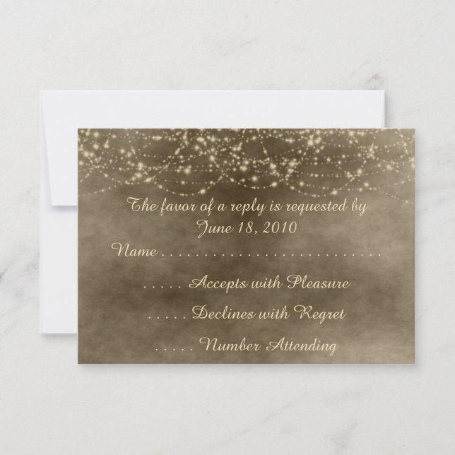 Tarjetas RSVP de Marfil Lanterns (Anverso)