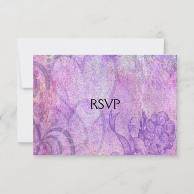 Tarjetas RSVP de matrimonio cupido (Anverso)