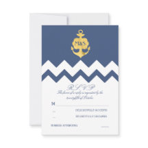 Tarjetas RSVP de matrimonio de Ancla de Relieve me