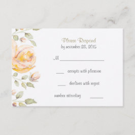 Tarjetas RSVP de matrimonio floral elegante