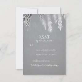 Tarjetas RSVP de matrimonio para ramas de árbol si