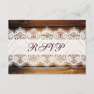 Tarjetas RSVP de matrimonio Rústico en granero de 