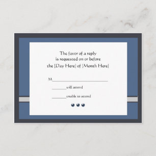 Tarjetas RSVP de Mitzvah Bar personalizado