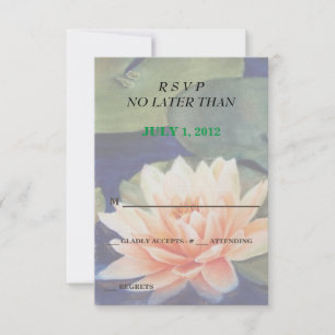 TARJETAS RSVP DE PERSONALIZABLE DE AGUA naranja LI