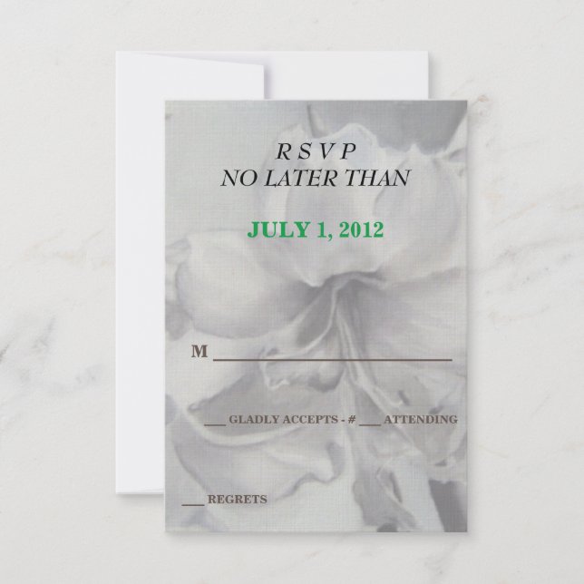 TARJETAS RSVP DE PERSONALIZABLE DE FLORES DE AMARY (Anverso)