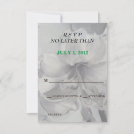 TARJETAS RSVP DE PERSONALIZABLE DE FLORES DE AMARY