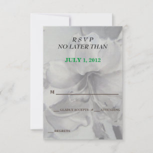 TARJETAS RSVP DE PERSONALIZABLE DE FLORES DE AMARY