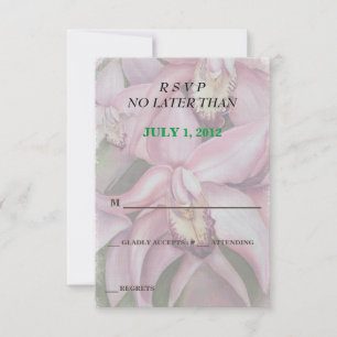 TARJETAS RSVP DE PERSONALIZABLE DE ORQUÍDICOS DE R