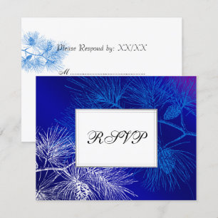 Tarjetas RSVP de Personalizado de Pino de vacacion