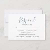 Tarjetas RSVP de respuesta neutra