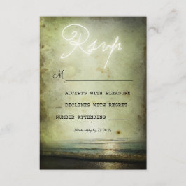 TARJETAS RSVP de retro vintage BEACH WEDDING