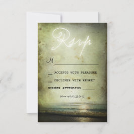 TARJETAS RSVP de retro vintage BEACH WEDDING