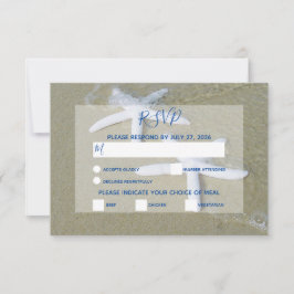 Tarjetas RSVP de Starfish Beach Wedding