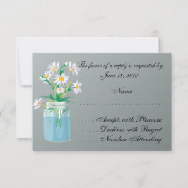Tarjetas RSVP de Summer Daisies