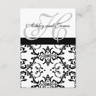 Tarjetas RSVP de Swirl Damask para Square Invita