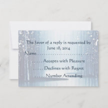 Tarjetas RSVP de Winter Egrets