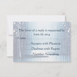 Tarjetas RSVP de Winter Egrets