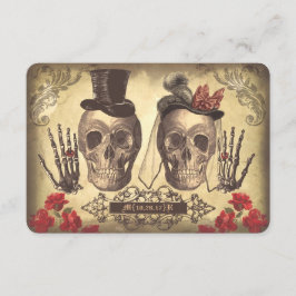 Tarjetas RSVP del Día de la Boda Muerta