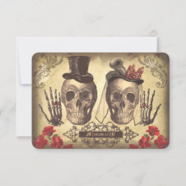 Tarjetas RSVP del Día de la Boda Muerta