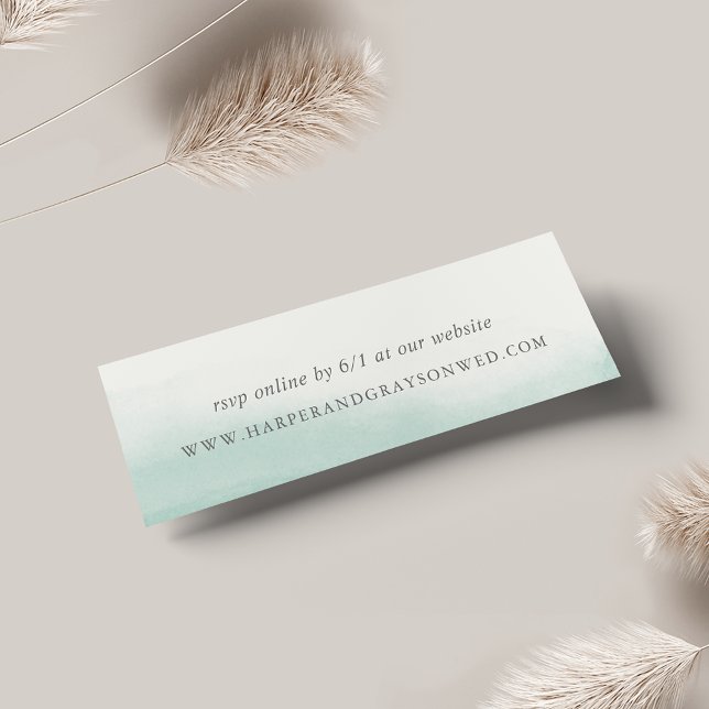 Tarjetas RSVP del sitio web de Seaglass Tides Boda (Subido por el creador)
