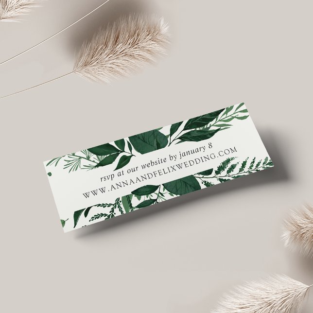 Tarjetas RSVP del sitio web de Wild Forest Boda |  (Subido por el creador)