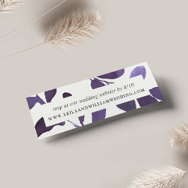 Tarjetas RSVP del sitio web del Boda botánico pres