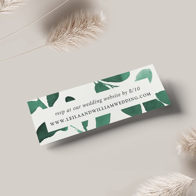 Tarjetas RSVP del sitio web del Boda botánico pres (Subido por el creador)