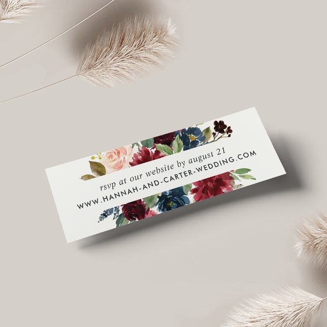 Tarjetas RSVP del sitio web del Boda de Bloom Radi (Subido por el creador)