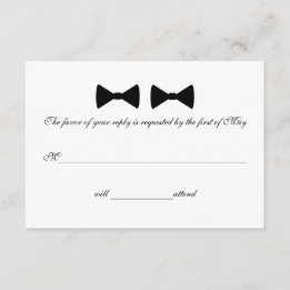 Tarjetas RSVP "Doble amarre"