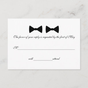 Tarjetas RSVP "Doble amarre"