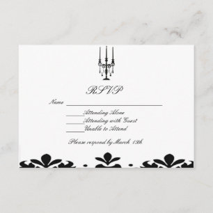 Tarjetas RSVP Elegante Candleabra